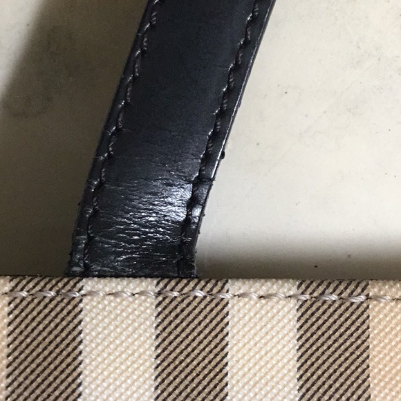 Burberry House Check Small Tote Coated canvas with Black leather detail - Picture 13 of 16